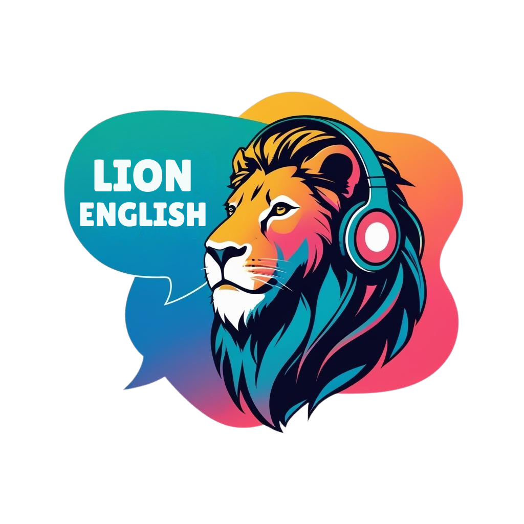 Lion English Logo